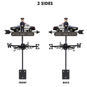 Proud Police Officer - Personalized Police Officer Weather Vane