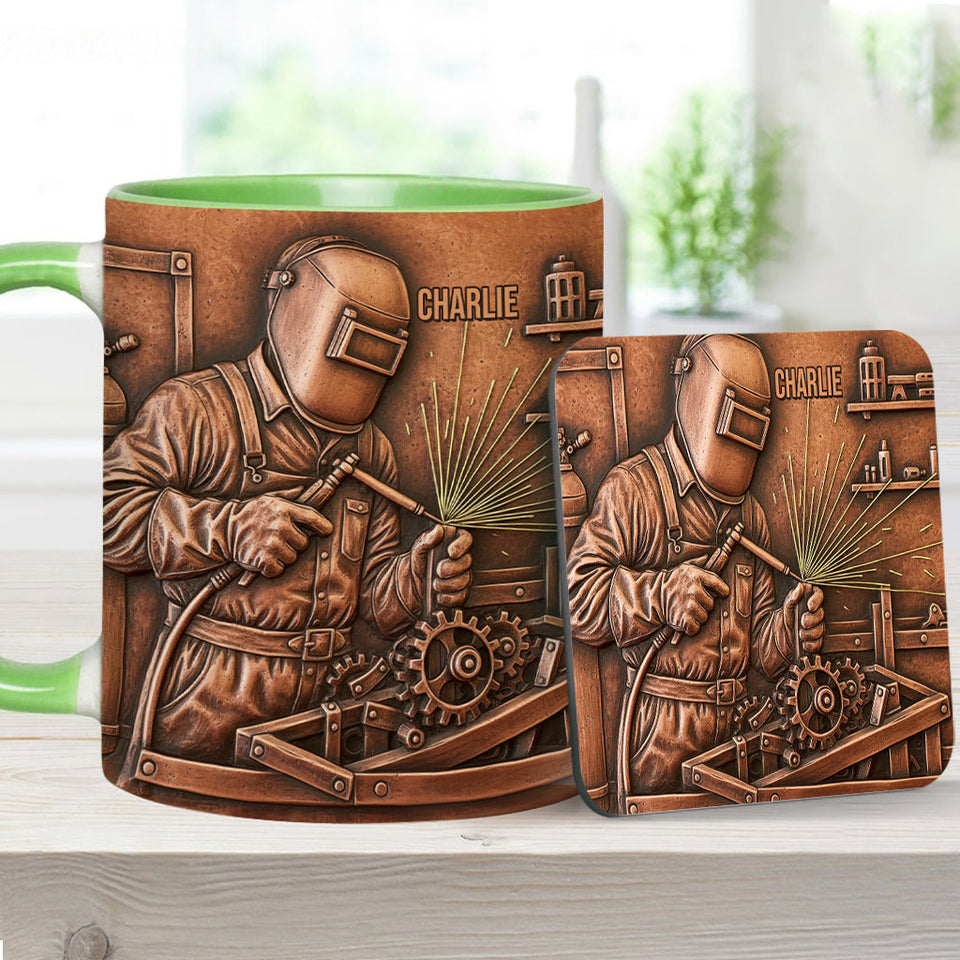 Strongest Welder - Personalized Welder Accent Mug