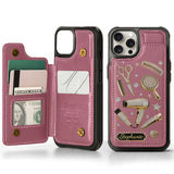 Hairdresser Scissors Salon Decor - Personalized Hairdresser Wallet Phone Case