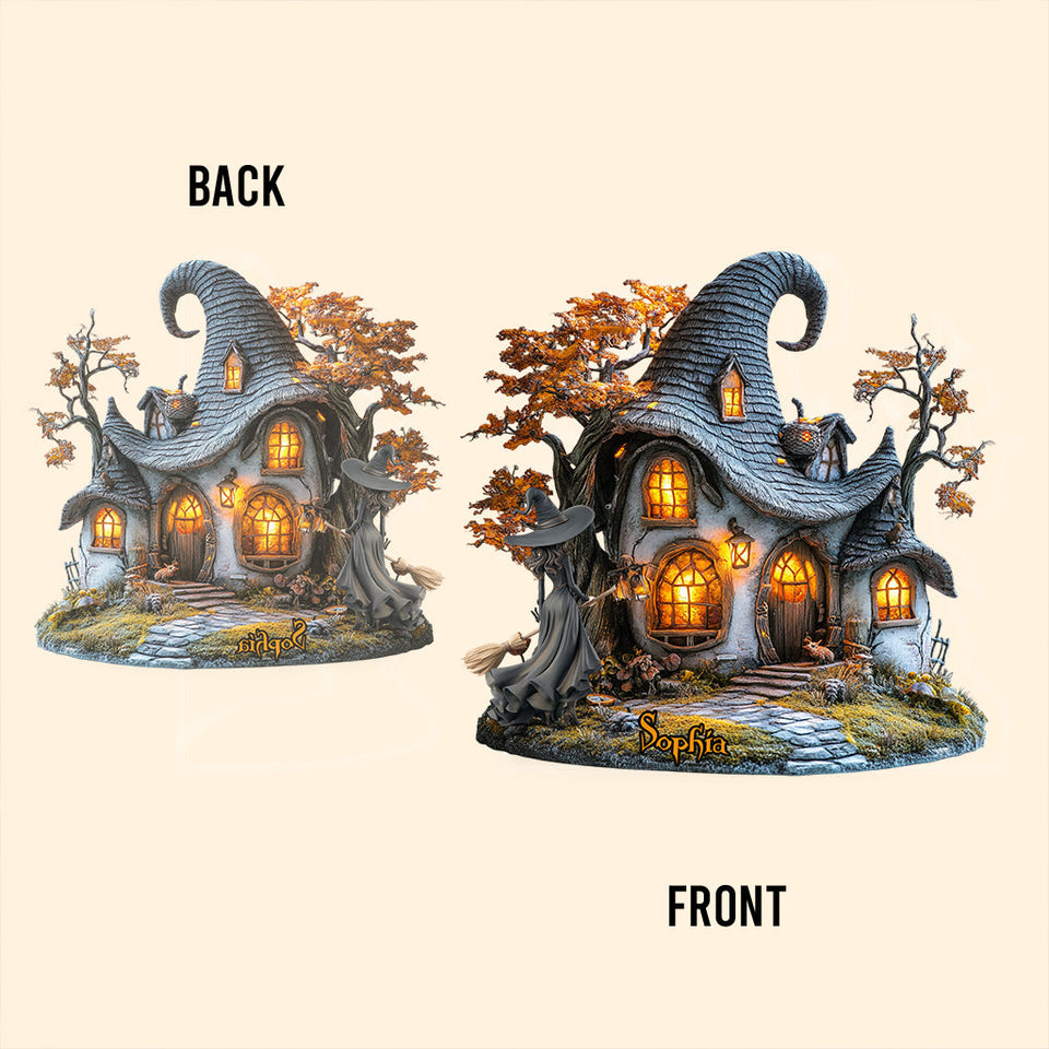 Hatspire Hollow - Personalized Witch Custom Shaped Acrylic Plaque