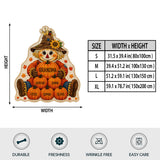 Grandma, Nana's Little Pumpkins - Personalized Grandma Shaped Fleece Blanket