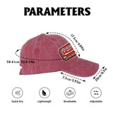 Due Fire Department Hat - Personalized Firefighter Washed Denim Cap
