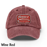 Due Fire Department Hat - Personalized Firefighter Washed Denim Cap
