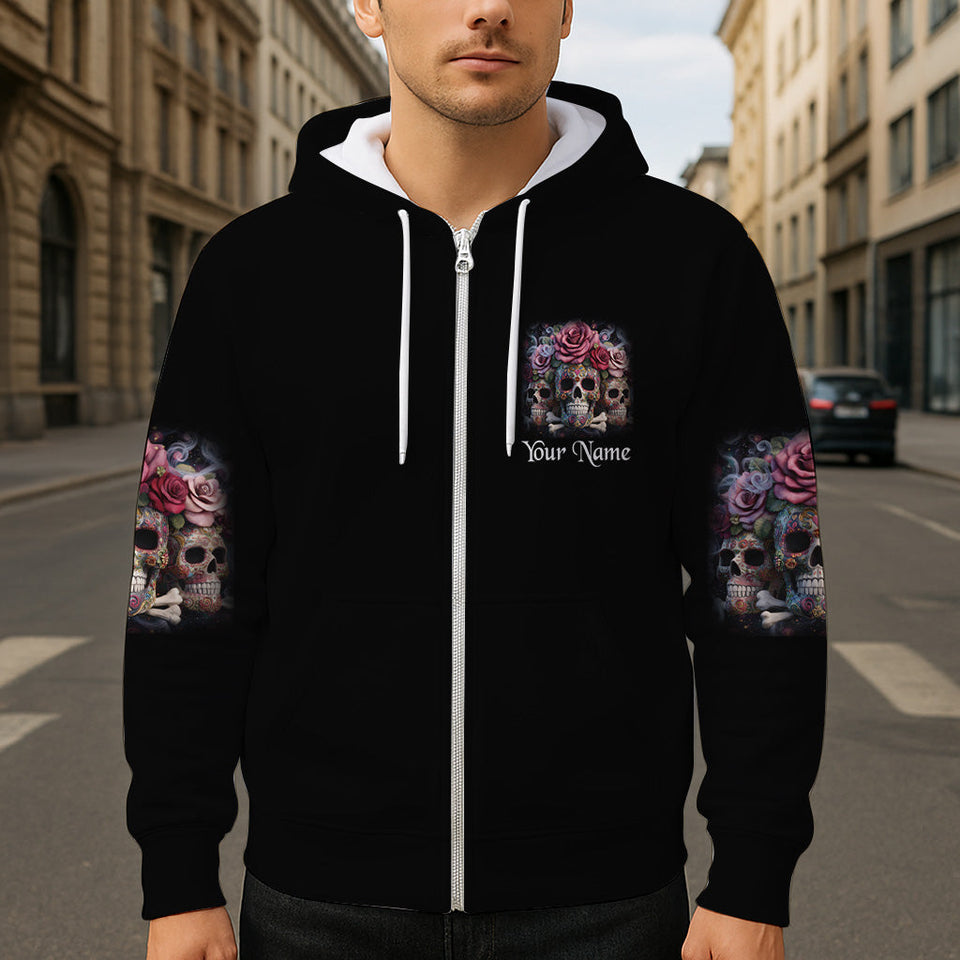 The Good Girl In Me - Personalized Skull All Over Shirt