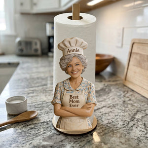 Best Chef In The World - Personalized Mother Paper Towel Stand