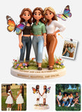 Perfect Gift For Sisters - Personalized Sister Custom Shaped Acrylic Plaque