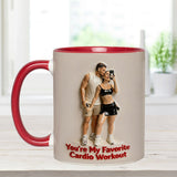 Custom From Any Photo - Personalized Spicy Couple Set Accent Mug with Acrylic Stirrers