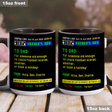 World's Best Dad - Personalized Father Accent Mug