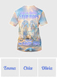 Life Is Better With Flipflops - Personalized Sea Lover All Over Shirt