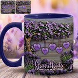 Grandkids Make Life More Grand - Personalized Grandma Accent Mug