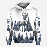 Deer Hunting - Personalized Hunting Hoodie and Leggings