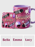 Love Skateboarding - Personalized Skateboarding Accent Mug & Coaster