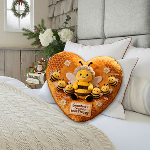 Perfect Gift For Mom, Grandma - Personalized Grandma Faux Fur Shaped Pillow