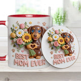 Custom Any Photo - Personalized Dog Accent Mug & Coaster