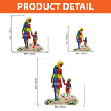 Tu ne marcheras jamais seul - Plaque acrylique personnalisée de sensibilisation à l'autisme
