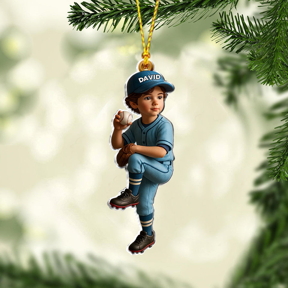 Take Me Out To The Ballgame - Personalized Baseball Ornament