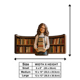Custom Any Photo Book Lovers Bookstore/Library - Personalized Book Wooden Wall Mount Sign