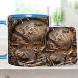 Fishing Lover - Personalized Fishing Accent Mug