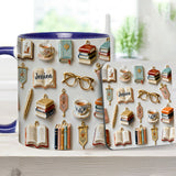 Just A Girl Who Loves Books - Personalized Book Accent Mug & Coaster