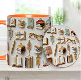 Just A Girl Who Loves Books - Personalized Book Accent Mug & Coaster