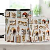 Just A Girl Who Loves Books - Personalized Book Accent Mug & Coaster