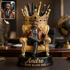 World's Dopest Dad - Personalized African American Acrylic Pot