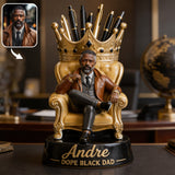 World's Dopest Dad - Personalized African American Acrylic Pot