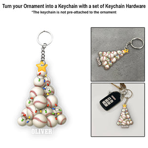 Sport Lovers Balls Christmas Tree - Personalized Football Ornament