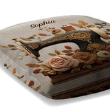 Love Sewing - Personalized Sewing Throw Pillow
