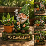 Weed Fathers Day Card, Worlds Dopest Dad, Stoner Gifts - Personalized Weed Custom Shaped Acrylic Plaque