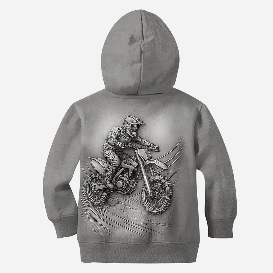 Metalic Dirt Bike/ Motocross - Personalized Dirt Bike All Over Shirt