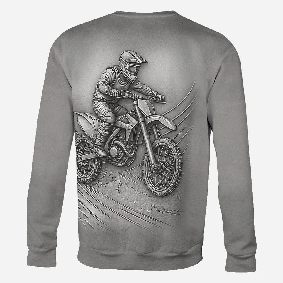 Metalic Dirt Bike/ Motocross - Personalized Dirt Bike All Over Shirt