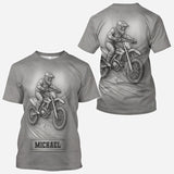 Metalic Dirt Bike/ Motocross - Personalized Dirt Bike All Over Shirt