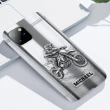 Metalic Dirt Bike/ Motocross - Personalized Dirt Bike Full Print Phone Case