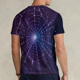 Beautiful Witch Hat In Spider Web - Personalized Witch Fully Printed V-Neck T-Shirt