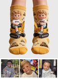 Custom Any Photo, Construction Machines - Personalized Kid Socks