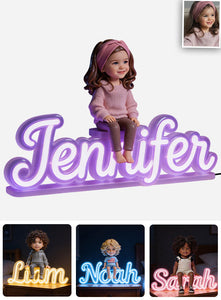 Custom Any Photo - Personalized Kid Acrylic LED Night Light