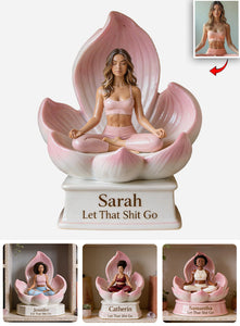 Let That Go - Personalized Yoga Custom Shaped Acrylic Plaque