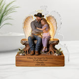 I Have An Angel In Heaven - Personalized Memorial Acrylic LED Night Light