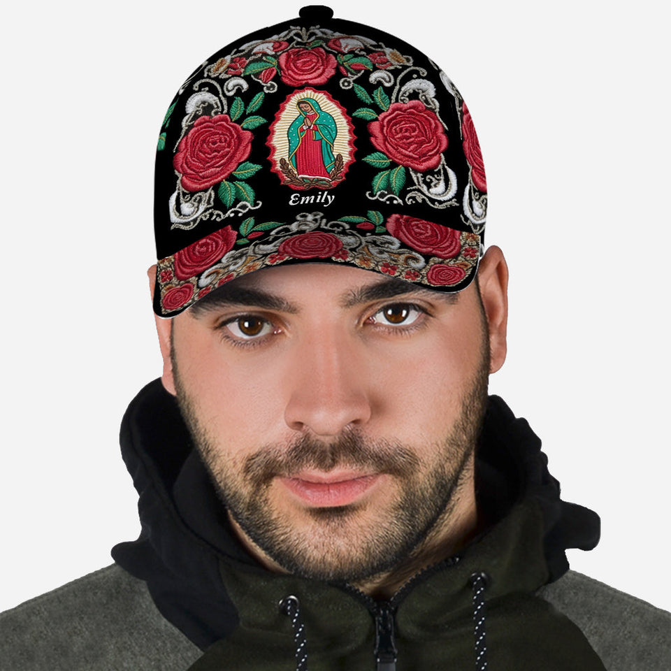 Our Lady Guadalupe Rose - Personalized Christian Classic Cap