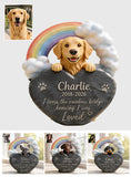 Cross The Rainbow Bridge - Personalized Dog Custom Shaped Acrylic Plaque