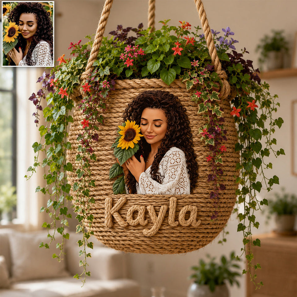 Flower Child - Personalized Hippie Hanging Pot