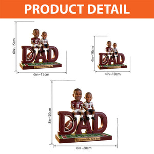 Football Dad, Father Gift Idea - Personalized Football Custom Shaped Acrylic Plaque