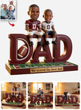 Football Dad, Father Gift Idea - Personalized Football Custom Shaped Acrylic Plaque