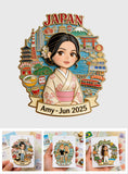 Travel Memories Keepsake - Personalized Travelling 3D Embossed Enamel Pin