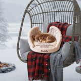 Don't Cry For Me - Personalized Dog Faux Fur Shaped Pillow