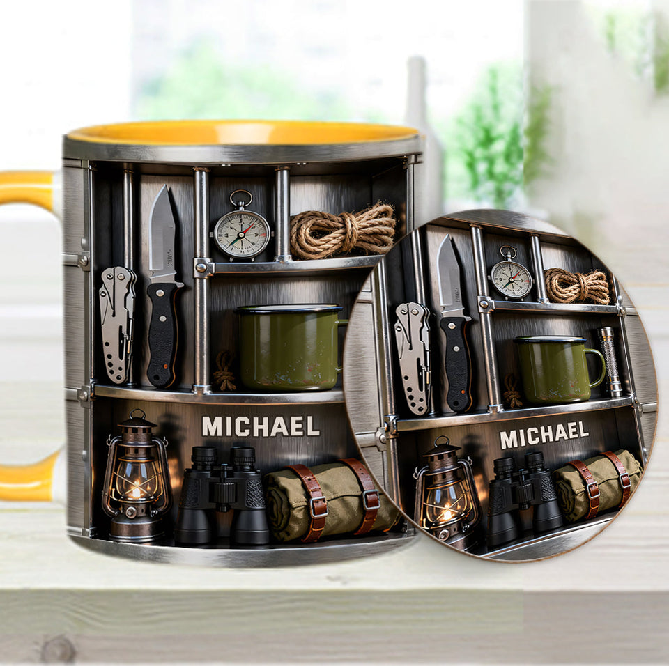 Love Camping - Personalized Camping Accent Mug & Coaster
