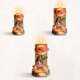 Custom From Photo And Flower - Personalized Self Love Custom Shape Wooden Candle Holder