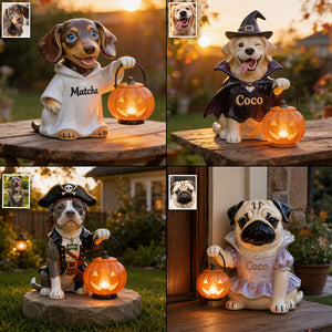 Fall Costume - Personalized Dog Solar Acrylic Light