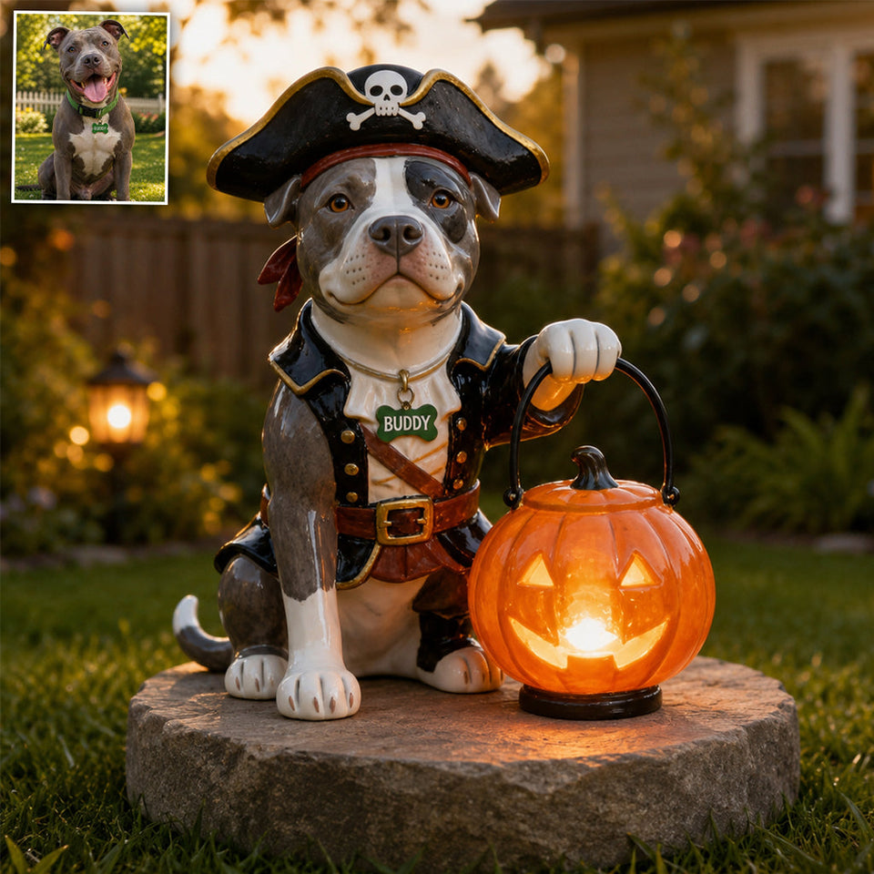 Fall Costume - Personalized Dog Solar Acrylic Light